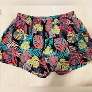 Tropical Print Men’s Swim Shorts